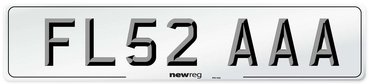 FL52 AAA Number Plate from New Reg